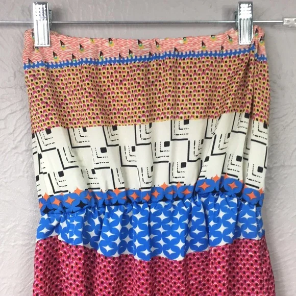 O'Neill Colorful Patterned Strapless Mini Dress - Picture 8 of 14